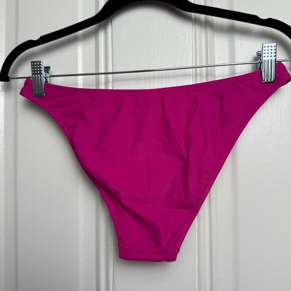 J. Crew Heritage 1989 High-leg Bikini Bottom Womens Fuchsia Small Swimwear NWT - Picture 2 of 5